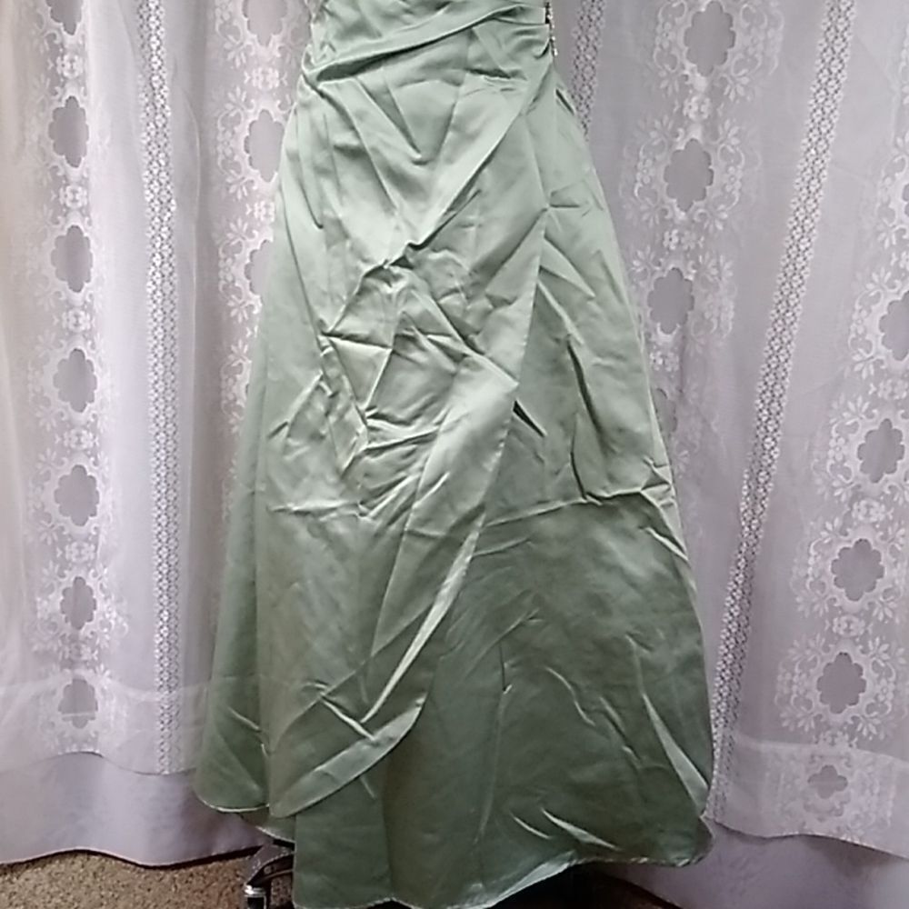 SAGE GREEN DAVID'S BRAND DRESS SIZE 2 - Picture 8 of 16